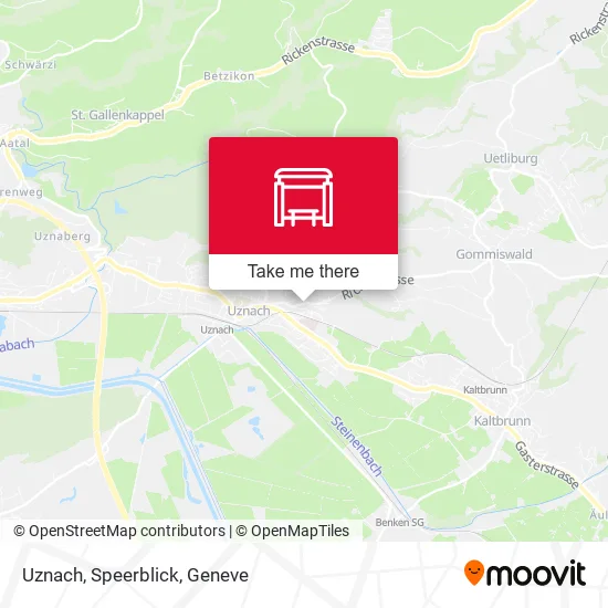 Uznach, Speerblick map