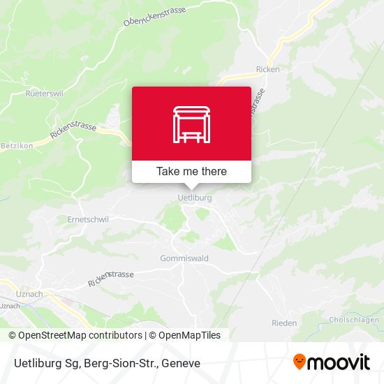 Uetliburg Sg, Berg-Sion-Str. map