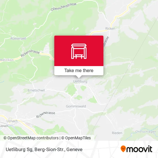 Uetliburg Sg, Berg-Sion-Str. map