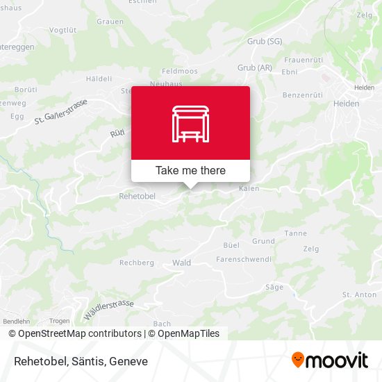 Rehetobel, Säntis map