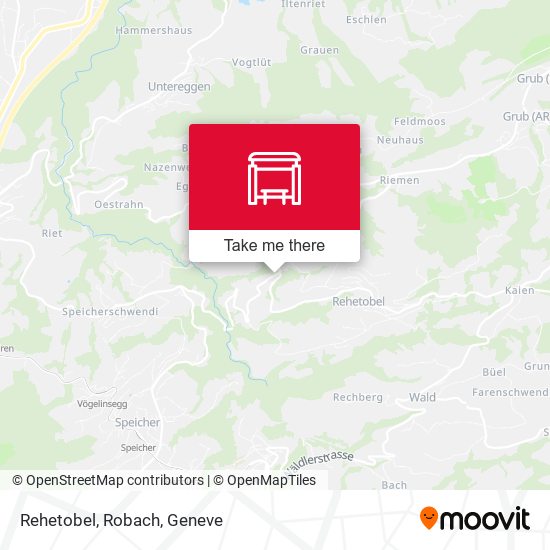 Rehetobel, Robach map