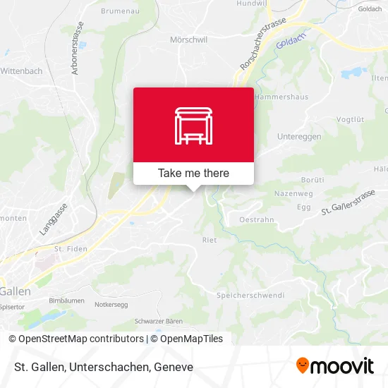St. Gallen, Unterschachen map