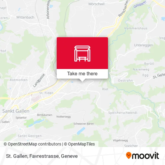 St. Gallen, Favrestrasse map