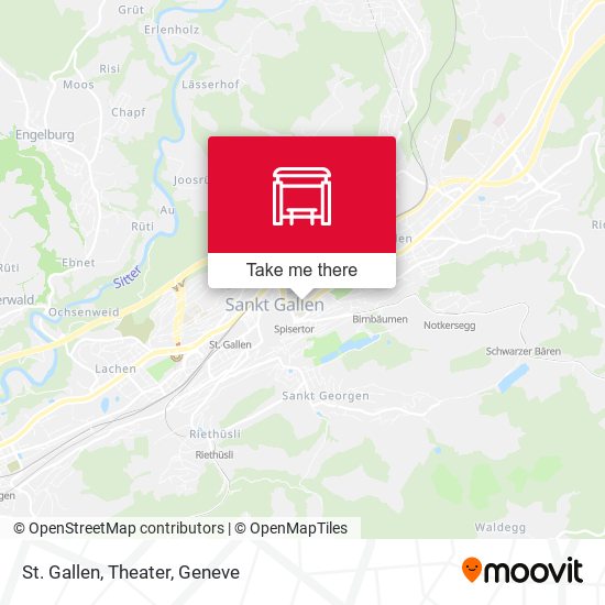 St. Gallen, Theater map