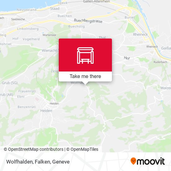 Wolfhalden, Falken map