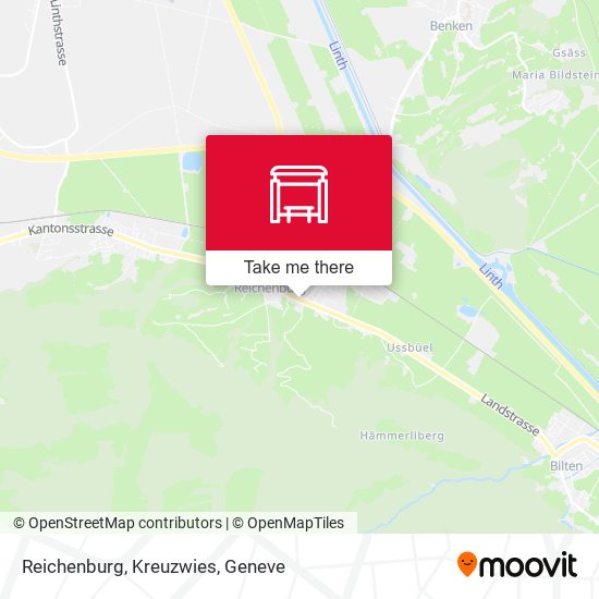 Reichenburg, Kreuzwies map