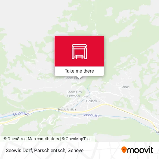 Seewis Dorf, Parschientsch map