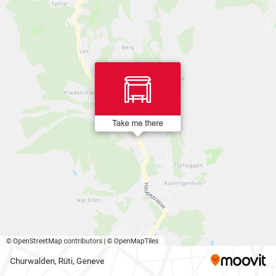 Churwalden, Rüti map