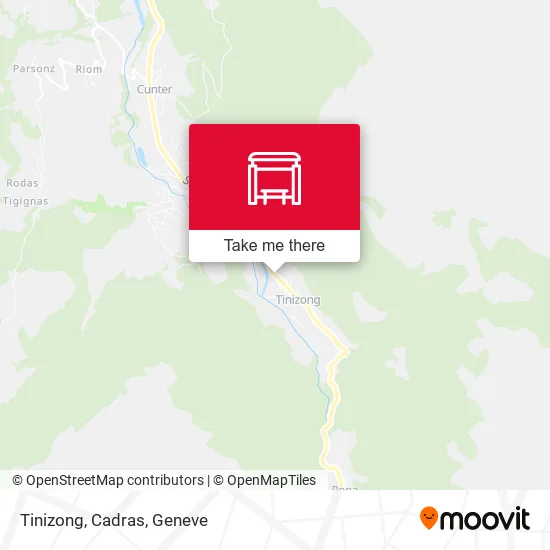 Tinizong, Cadras map