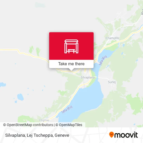 Silvaplana, Lej Tscheppa map