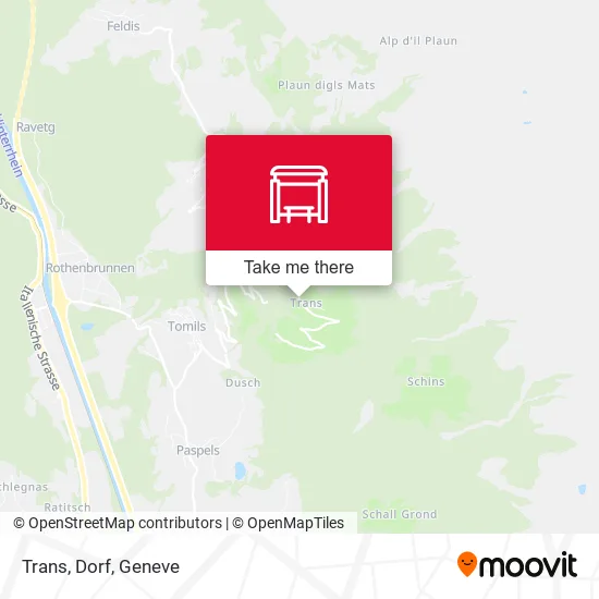 Trans, Dorf map