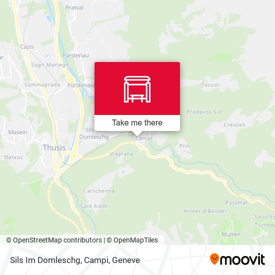 Sils Im Domleschg, Campi map