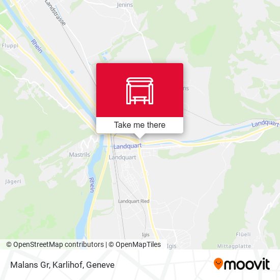 Malans Gr, Karlihof map