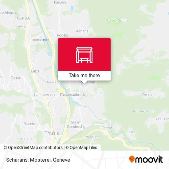 Scharans, Mosterei map