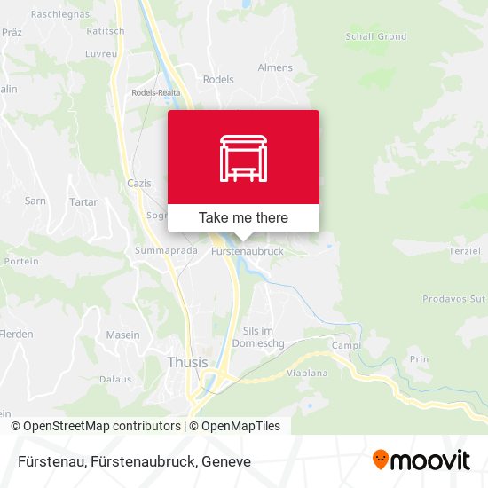 Fürstenau, Fürstenaubruck map