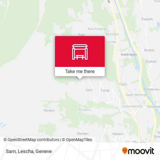 Sarn, Lescha map