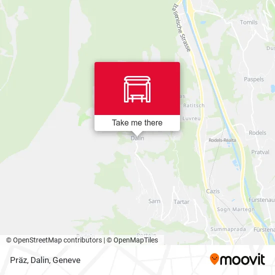 Präz, Dalin map