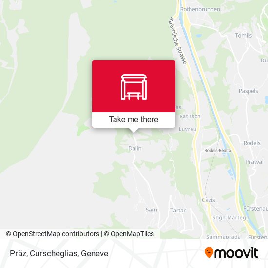 Präz, Curscheglias map