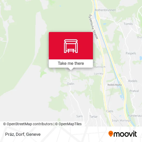 Präz, Dorf map
