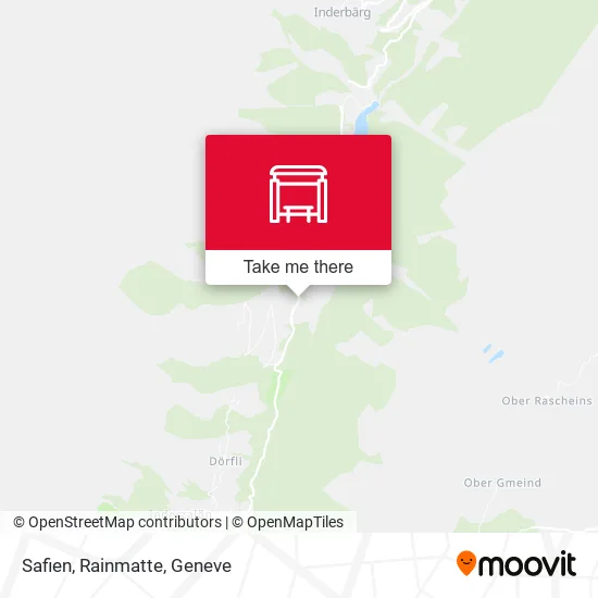 Safien, Rainmatte map