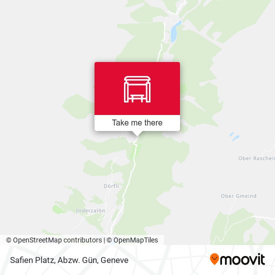 Safien Platz, Abzw. Gün map