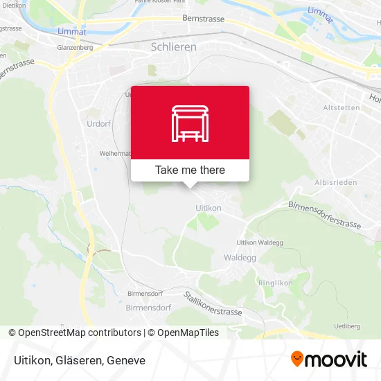 Uitikon, Gläseren map