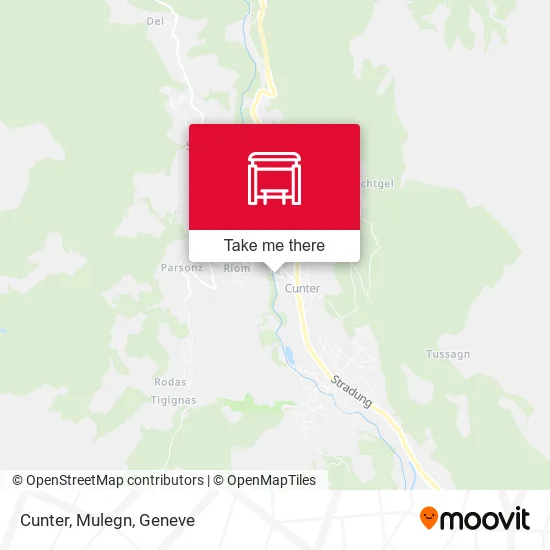 Cunter, Mulegn map
