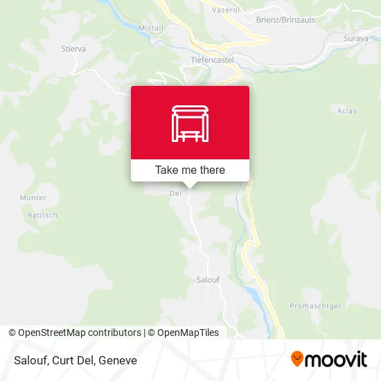 Salouf, Curt Del map
