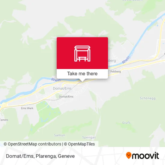 Domat/Ems, Plarenga map