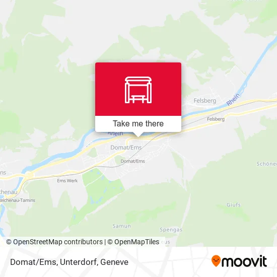 Domat/Ems, Unterdorf map