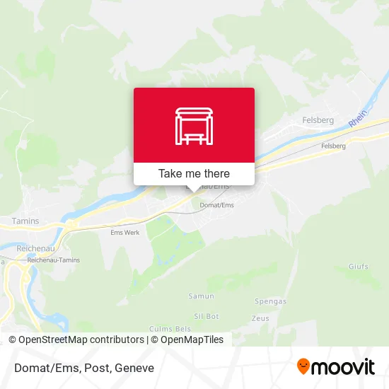 Domat/Ems, Post map
