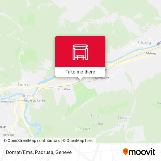 Domat/Ems, Padrusa map