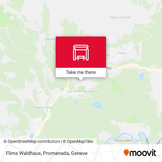 Flims Waldhaus, Promenada map