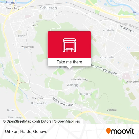 Uitikon, Halde map
