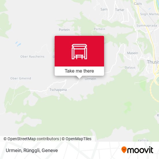 Urmein, Rünggli map