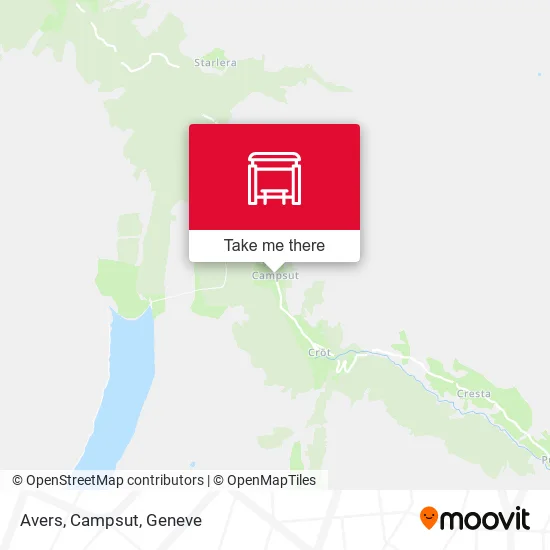 Avers, Campsut map