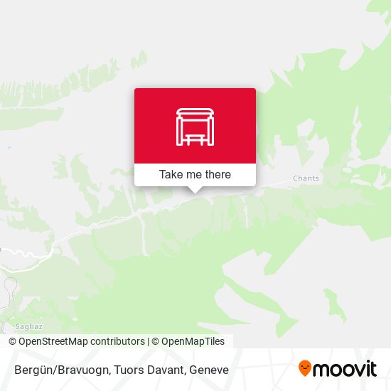 Bergün/Bravuogn, Tuors Davant map