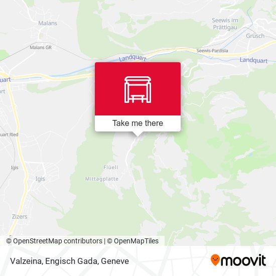 Valzeina, Engisch Gada map
