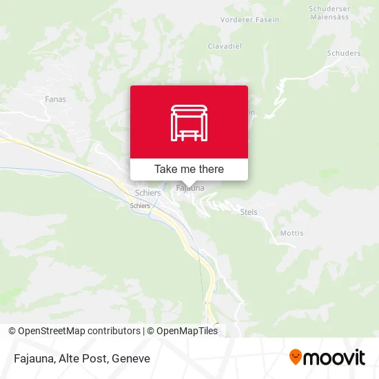 Fajauna, Alte Post map
