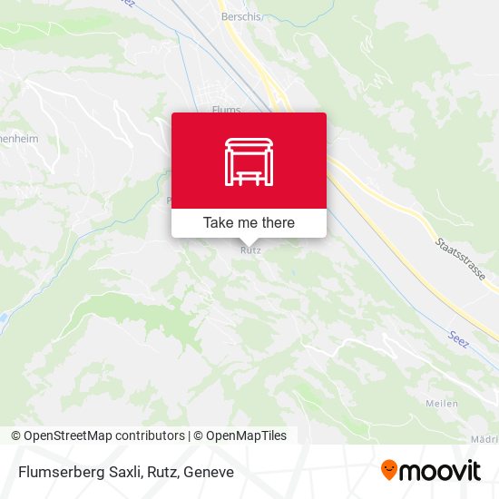 Flumserberg Saxli, Rutz map
