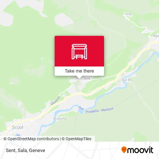 Sent, Sala map