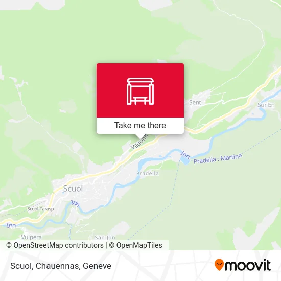 Scuol, Chauennas map