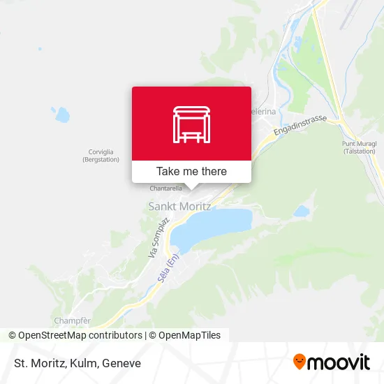 St. Moritz, Kulm map