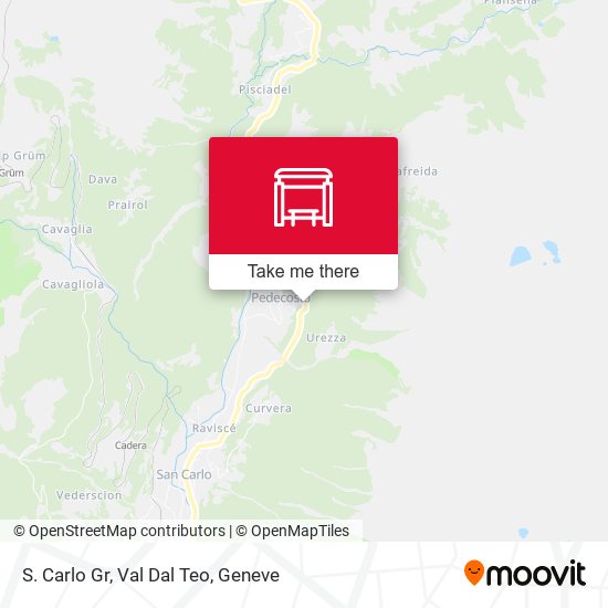 S. Carlo Gr, Val Dal Teo map