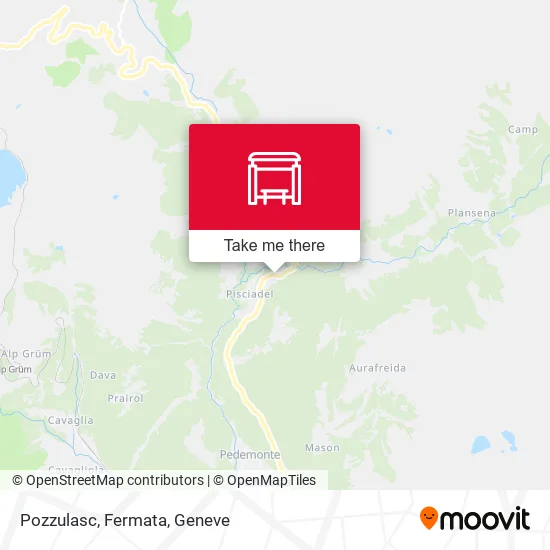 Pozzulasc, Fermata map