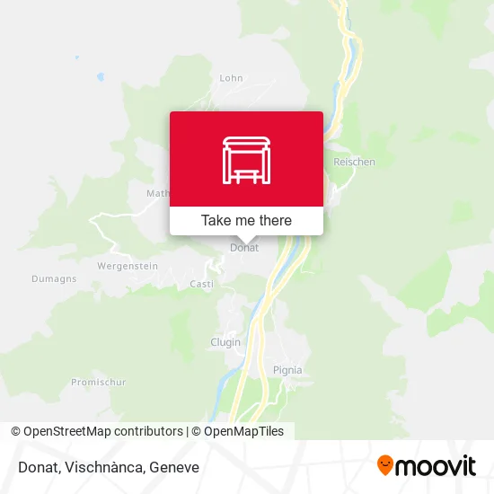 Donat, Vischnànca map