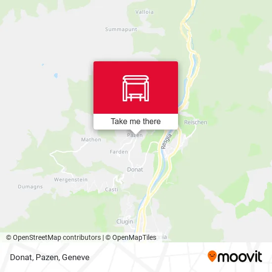 Donat, Pazen map