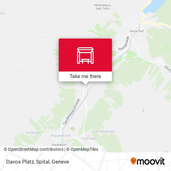 Davos Platz, Spital Karte