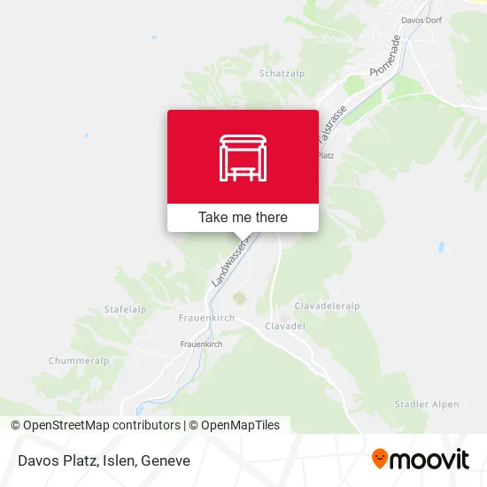 Davos Platz, Islen map