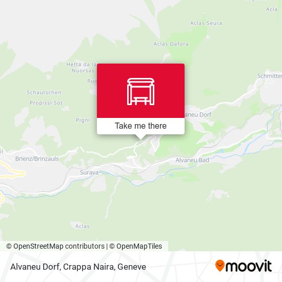 Alvaneu Dorf, Crappa Naira map